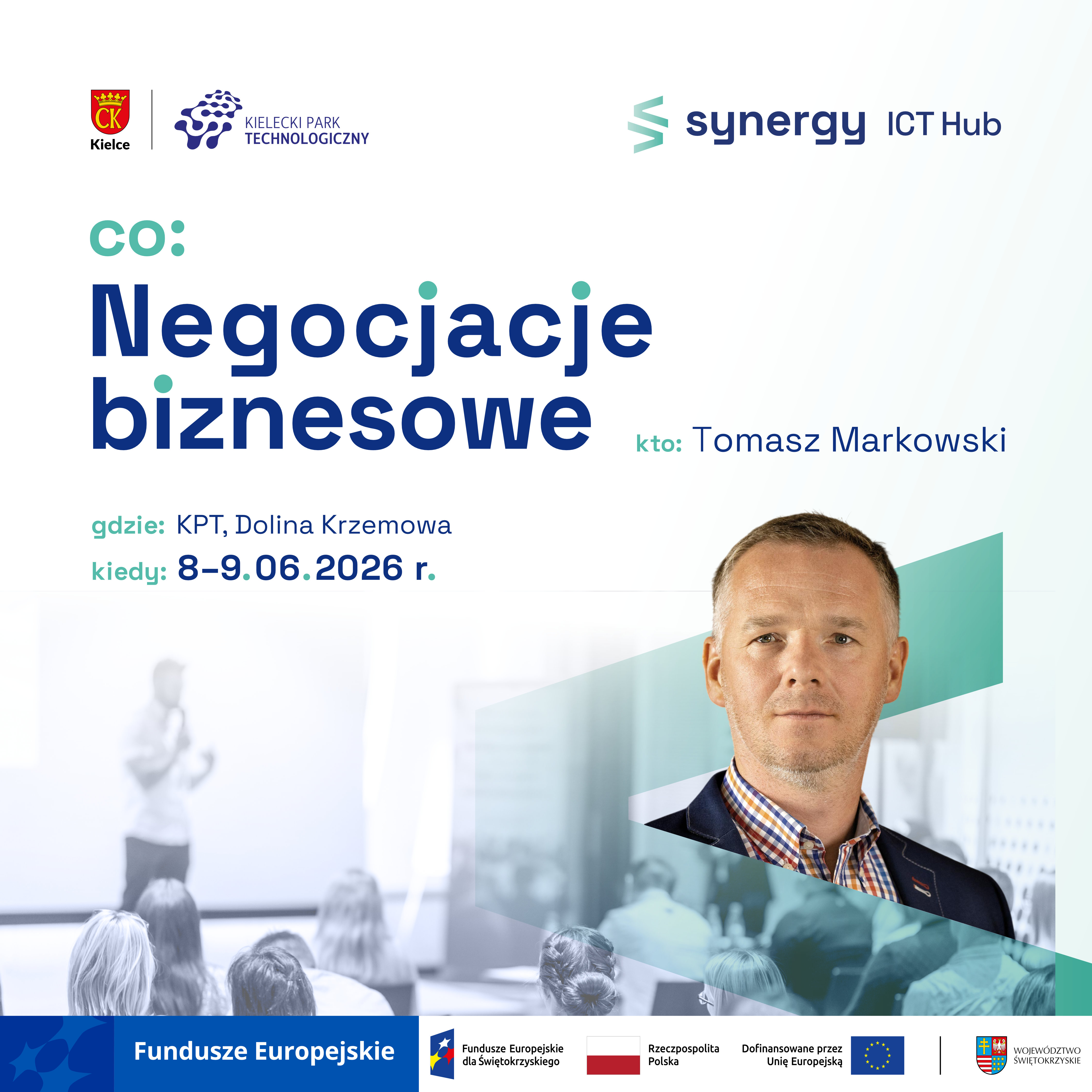 Trwa nabór na bezpłatne szkolenie ze skutecznych negocjacji i strategii eksportowych dla firm ICT z województwa świętokrzyskiego